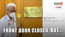 Ismail Sabri’s front door comment, leaves many wondering about the ‘backdoor’