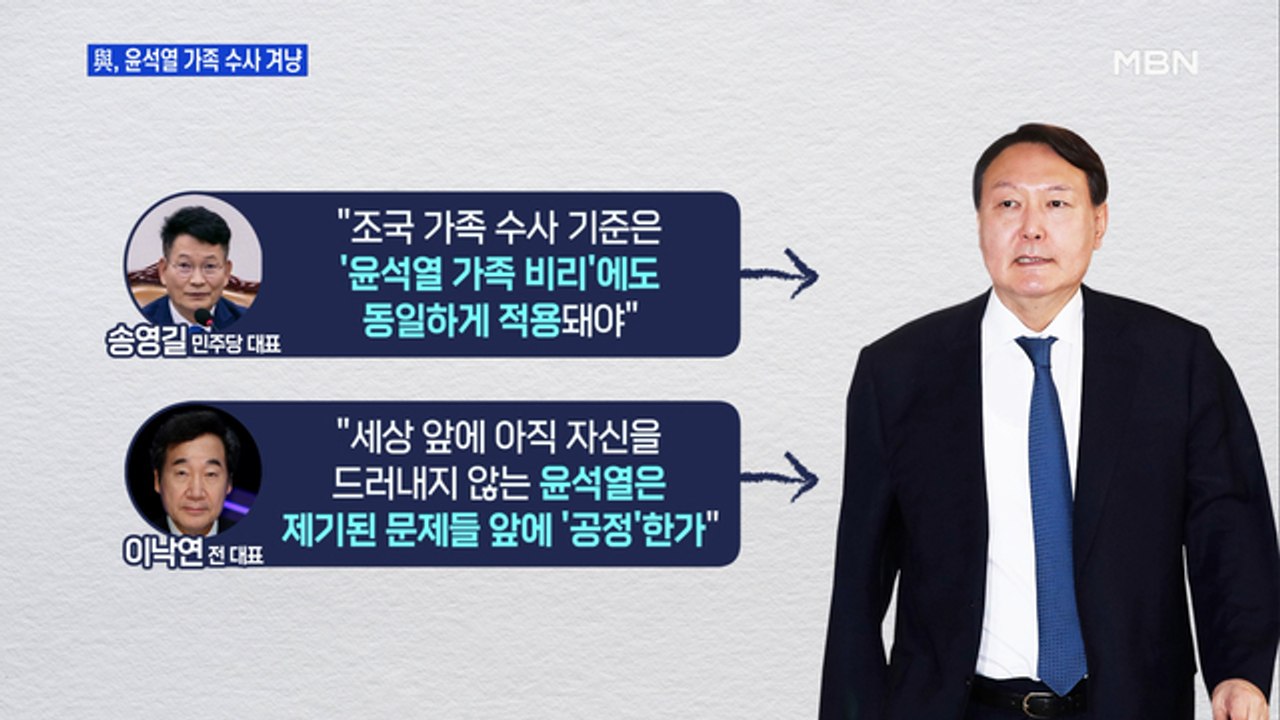 [MBN 프레스룸] 與, 윤석열 가족 수사 겨냥