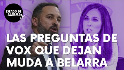 Las preguntas de Vox que dejan muda a la ministra podemita Ione Belarra: “No es activista política”