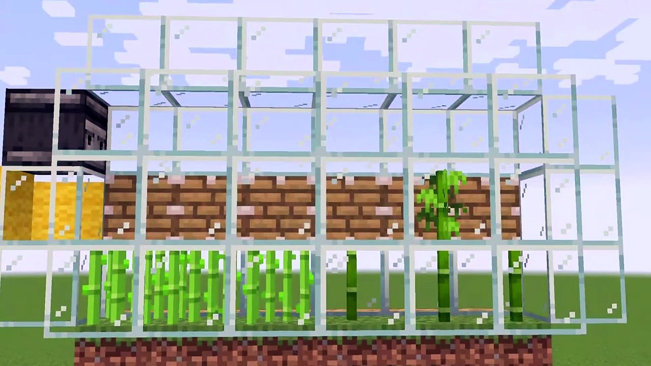 Minecraft | How To Build An Automatic Bamboo / Sugar Cane Farm With Item Sorter