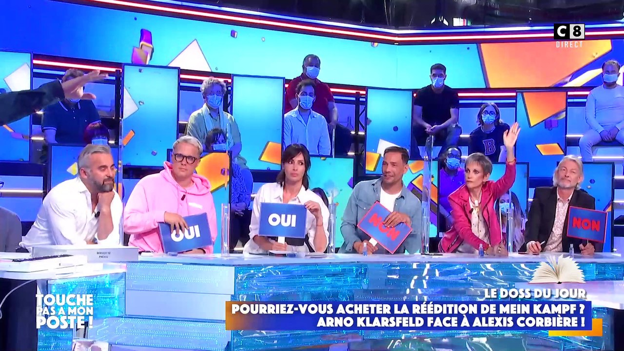 La grosse colère d'Alexis Corbière quand Géraldine Maillet accuse La France insoumise d'être ambigüe sur l'antisémitisme hier soir dans "Touche pas à mon poste" sur C8 - VIDEO