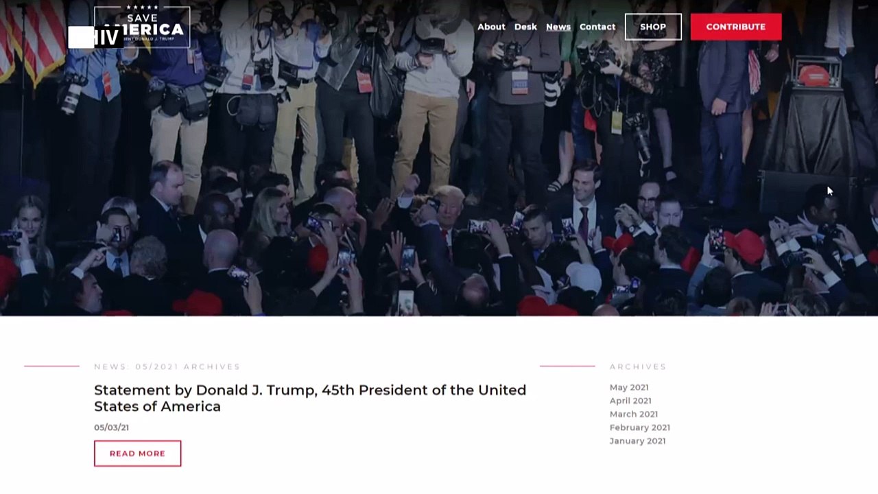 Donald Trumps "Blog" ist Geschichte