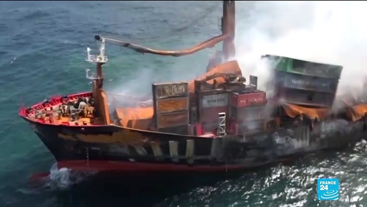 Naufrage d'un navire : le Sri Lanka se prépare à faire face à une marée noire