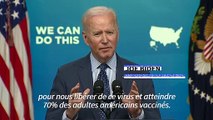 Etats-Unis: Biden exhorte les Américains à se faire vacciner contre le Covid d'ici le 4 juillet