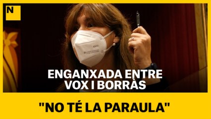 Nova enganxada entre Borràs i Vox al Parlament: "No té la paraula"