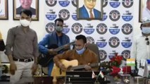 Vaccine Awareness: AAP MLA sings songs, played guitar