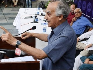 Arun Shourie speaks at Press Club in support of NDTV