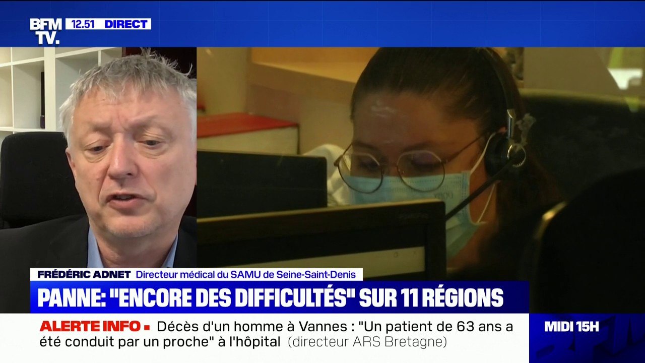 Frédéric Adnet: "En 30 ans, c'est la première fois que j'assiste à une panne totale de tous les numéros d'urgence sur le territoire national"