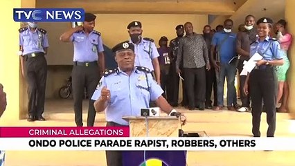 Ondo police parade rapist, robbers, others