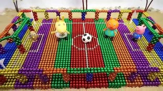 DIY - How to make soccer fields with magnets ● Magnetic balls