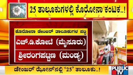 ರಾಜ್ಯದ 25 ತಾಲೂಕುಗಳಲ್ಲಿ ಕೊರೋನಾ ಕಂಟಕ | Covid19 | Karnataka