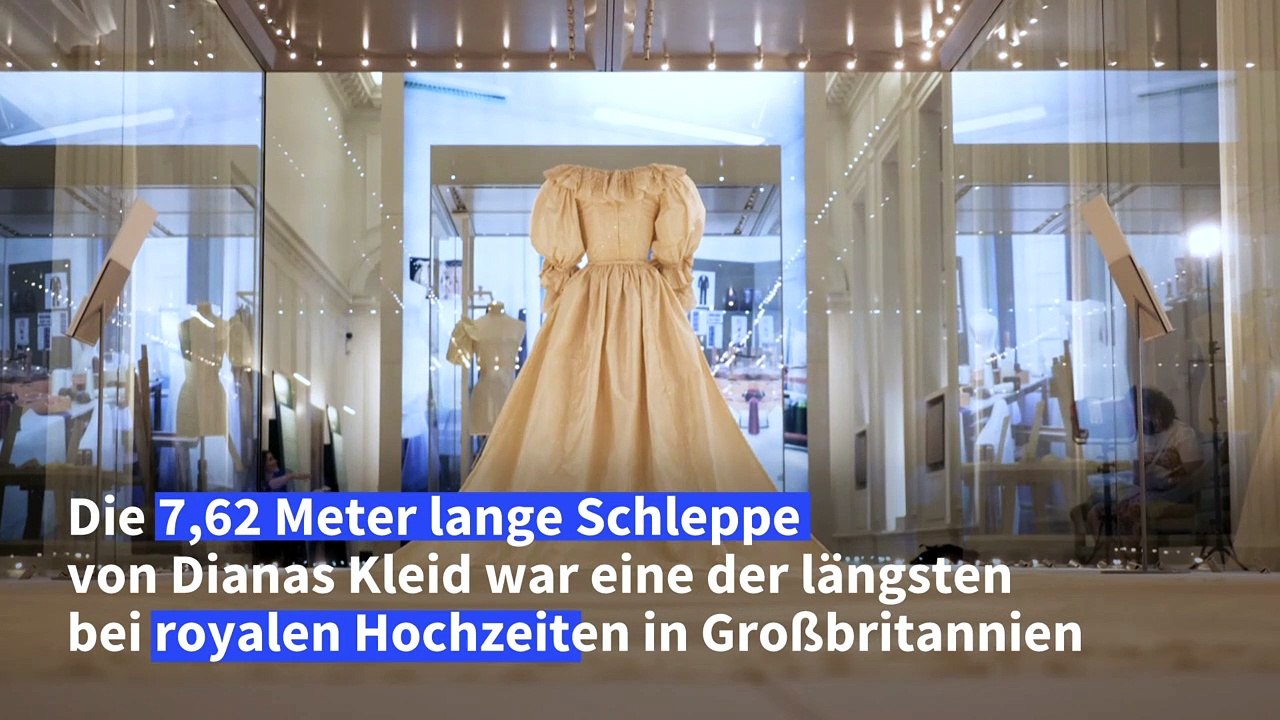 Ausstellung in London zeigt Dianas Hochzeitskleid