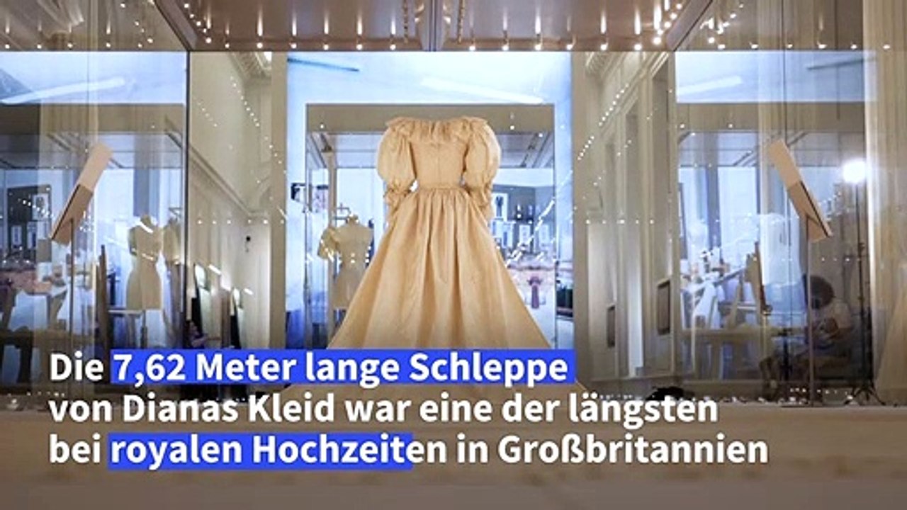 Ausstellung in London zeigt Dianas Hochzeitskleid