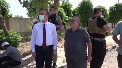 TEL ABYAD - Şanlıurfa Valisi Abdullah Erin, Tel Abyad'da incelemelerde bulundu