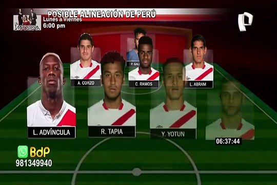¡HOY juega Perú! Esta sería la alineación de la Bicolor frente a Colombia