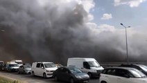 Dumanlar gökyüzünü kapladı! Ankara'da kimyasal madde fabrikası alev alev yanıyor