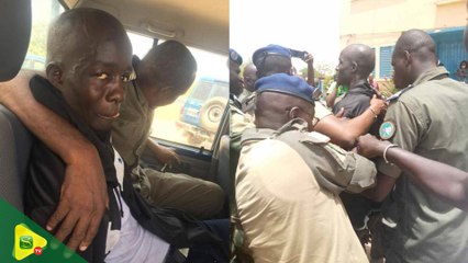 Les images inédites de l'arrestation musclée de Boy Djiné