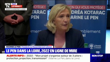 Marine Le Pen: "Nous ne regardons d'où viennent les gens (...) ce que nous souhaitons c'est que tous ceux qui aiment le pays nous rejoignent"