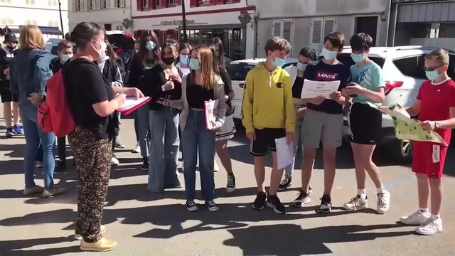 Les parcours touristiques dans Bar-sur-Seine par les collégiens
