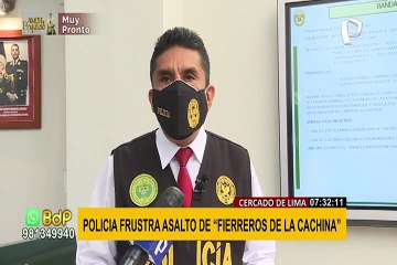 Cercado de Lima: cae peligrosa banda “Los Fierreros de la Cachina”