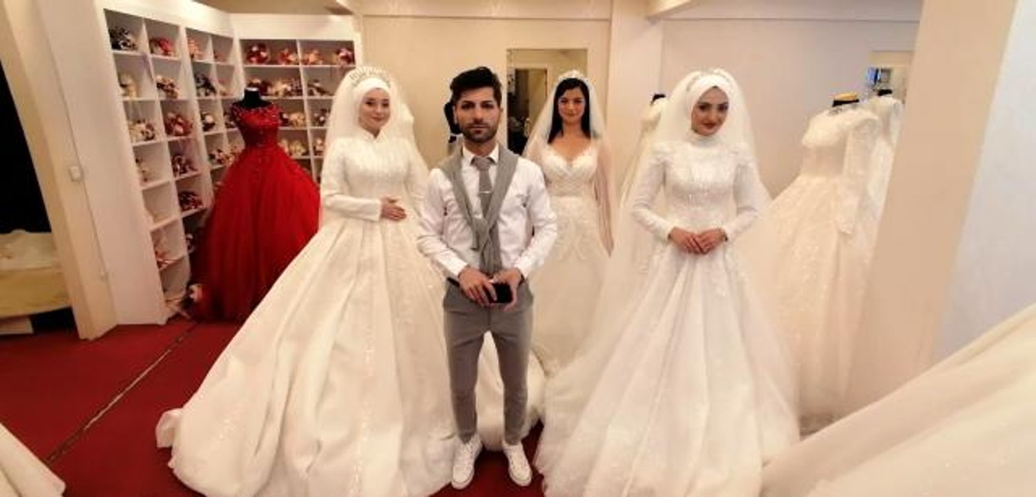 Modacıdan sağlık çalışanlarına gelinlik jesti