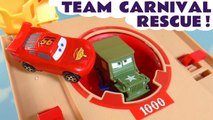 Disney Cars Lightning McQueen in Toy Story 4 Team Carnival Funny Funlings Race Hot Wheels Challenge in this Family Friendly Video for Kids by Kid Friendly Family Channel Toy Trains 4U