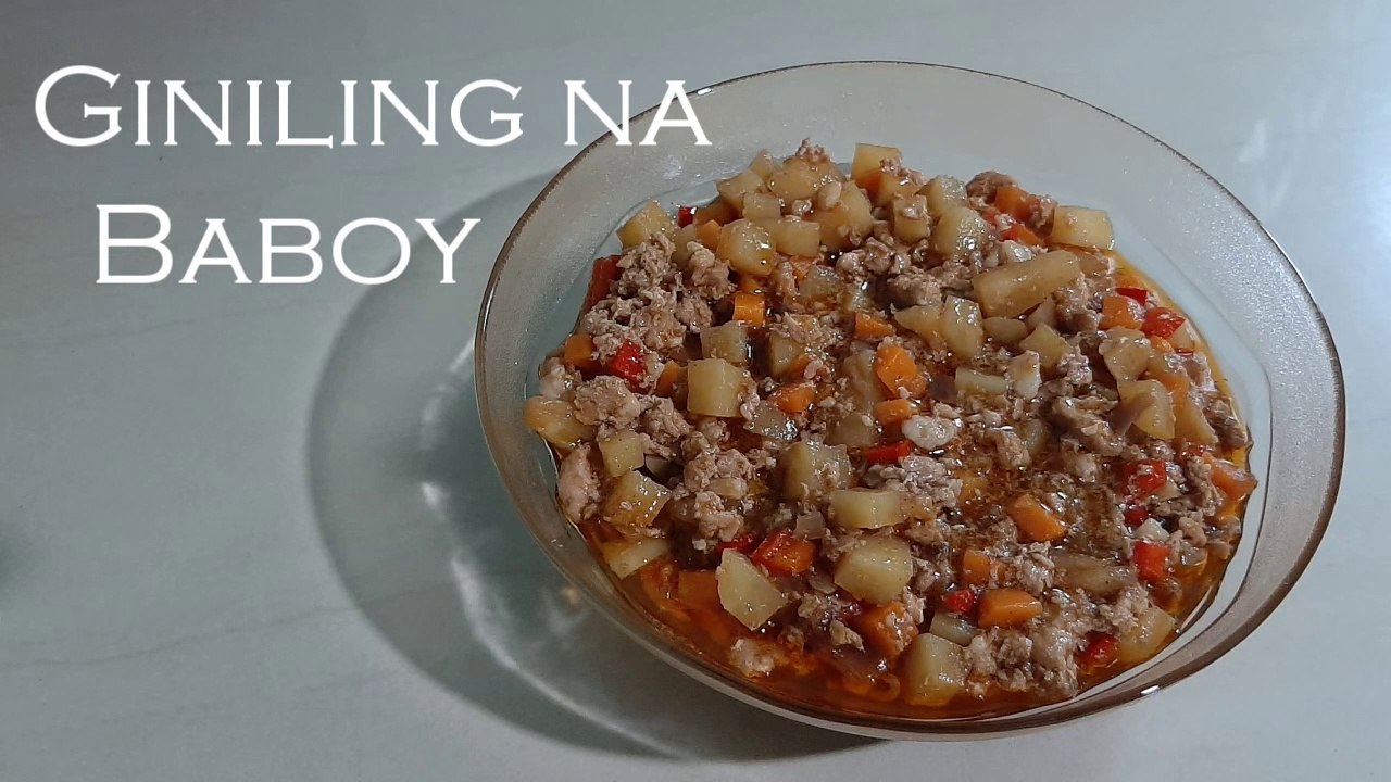 How to Cook Giniling na Baboy