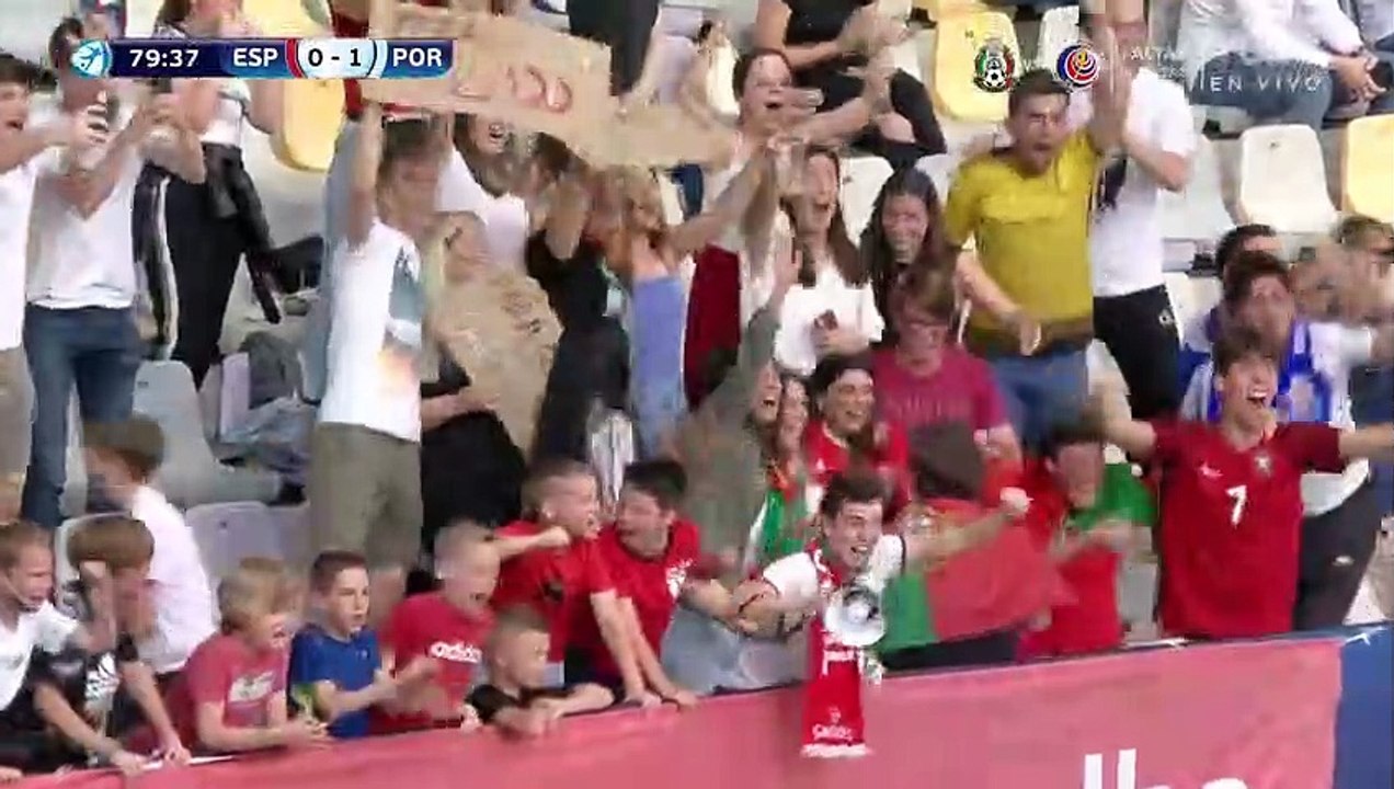 Fabio Vieira Goal - Spain U21 0-1 Portugal U21 - 03.06.2021