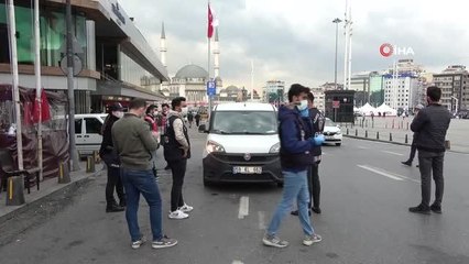 Taksim'de helikopter destekli "Yeditepe huzur uygulaması" yapıldı