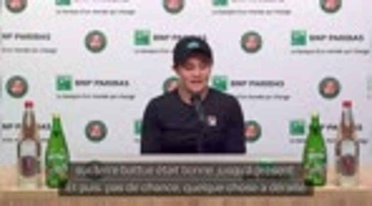 Roland-Garros - Barty : "Un vrai crève-coeur"