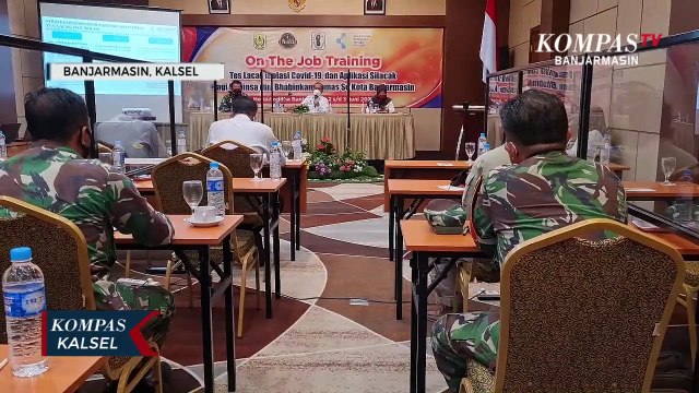 Perkuat Peran Pengawasan, 52 Babinsa Kodim 1007/Banjarmasin Dilatih Tes Lacak Isolasi Covid-19