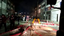 Ankara’daki bir iş merkezinde çıkan yangında dumandan etkilenen 7 kişi hastaneye kaldırıldı