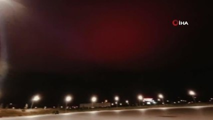 Erzurum'da garip bir hava olayı, görenler gözünü alamadı