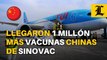 El país recibe otro millón de vacunas chinas Sinovac