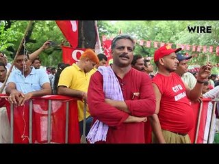 Kisan Sabha Leader Vijoo Krishnan on the Mazdoor Kisan Sangharsh Rally