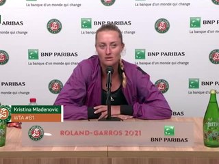 Roland-Garros - Mladenovic : "Je ne me sentais pas bien"