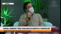 Rovira, Herrera y Uñac hablaron de robótica e innovación