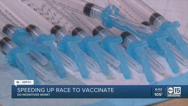 Are vaccine incentives being considered by Arizona?