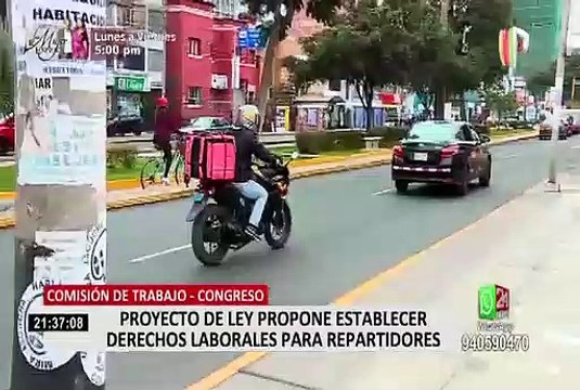Repartidores de aplicativo: Aprueban predictamen para garantizarles beneficios laborales
