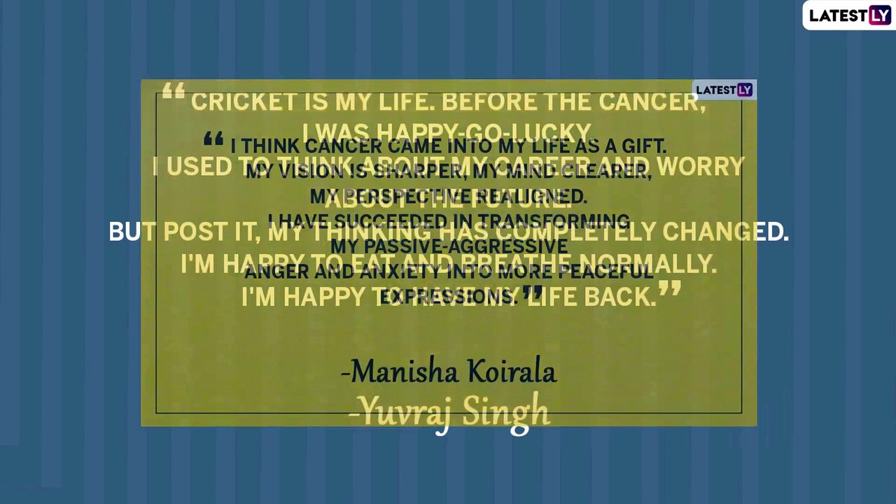 National Cancer Survivors Day 2021: Quotes by C...