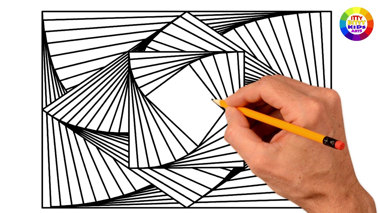 Most Relaxing Abstract Drawing | Digital Painting | ITTY BITTY KIDS ART, image size:1280x720