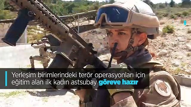 Terör operasyonları için eğitim alan ilk kadın Astsubay göreve hazır