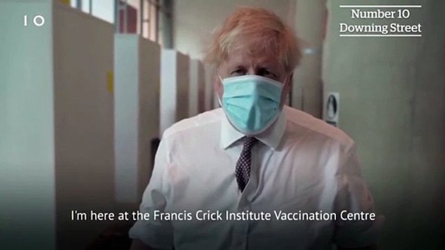 Boris Johnson recieves second jab and urges people to get vaccinated against Covid-19