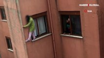 İstanbul Mecidiyeköy'de dehşet anları: Genç kadın kendini aşağıya attı