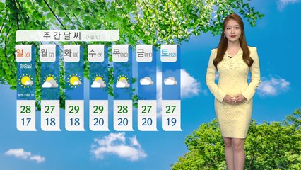 [날씨] 주말 곳곳에 소나기...초여름 더위 계속 / YTN