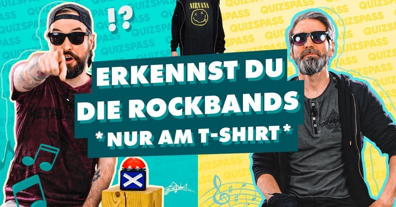 Kannst du diese 8 rockbands nur am shirt erkennen?