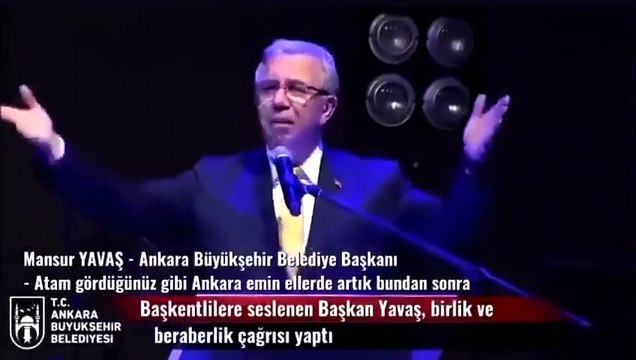 Ankara Büyükşehir Belediye Başkanı Mansur Yavaş: Atam gördüğünüz gibi Ankara emin ellerde artık bundan sonra