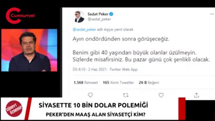 Cüneyt Özdemir: Sedat Peker'den 10 bin dolar alan siyasetçi ismi bana söylendi