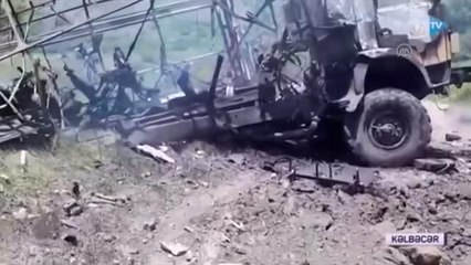 2 Azerbaycanlı gazeteci, Ermenistan'ın işgal döneminde döşediği mayının patlaması sonucu hayatını kaybetti - Olay yeri