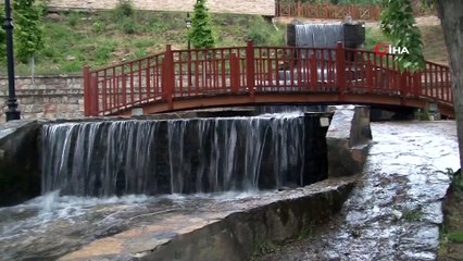 Doğa harikası Gümüşsu Şelalesi karavancıların uğrak yeri oldu